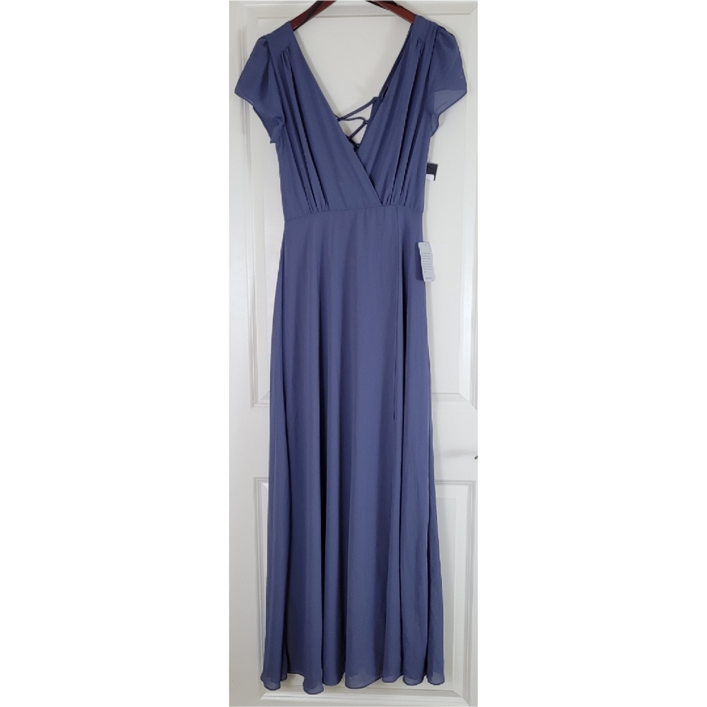 Lulus World on a String Lace-Up Maxi Dress